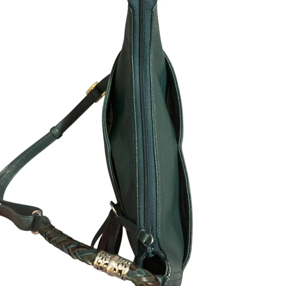 Brighton Bag Leather Shoulder Barbados Jewel Hobo Dark Green Hobo Emerald Pebble